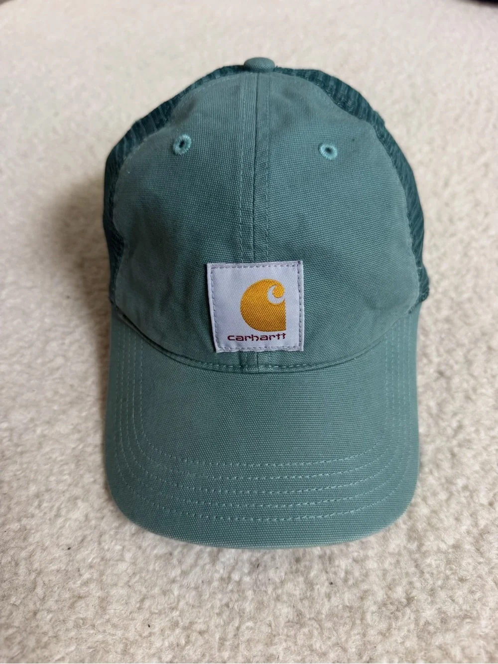 Carhartt Teal Green Mesh Back Cap Hat